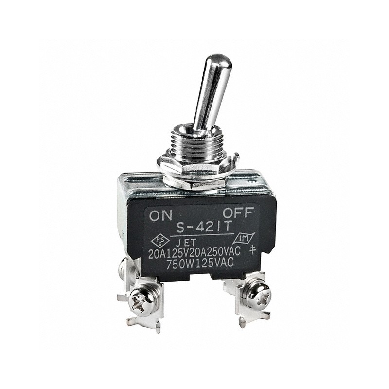1 pcs : S421T - SWITCH TOGGLE DPST 20A 125V