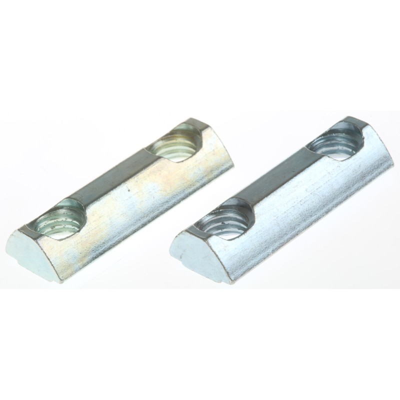 1 Bag of 2 - RS PRO M8 T-Slot Nut Connecting Component, Strut Profile 40 mm, Groove Size 8mm