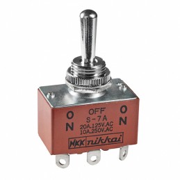 1 pcs : S7A - SWITCH TOGGLE DPDT 20A 125V