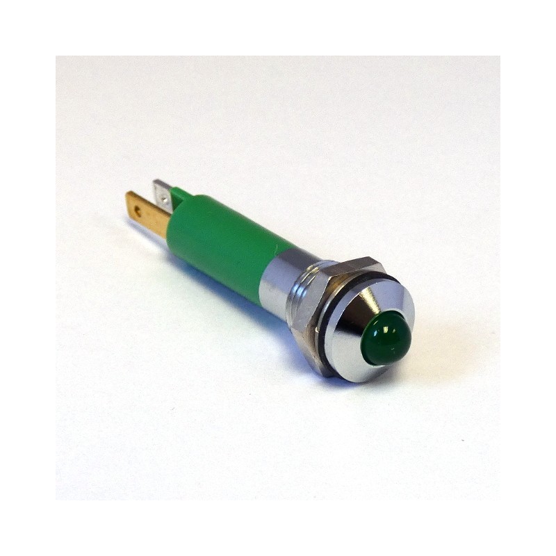 1 pcs - CML Innovative Technologies Panel Mount Indicator, 8mm Mounting Hole Size, Solder Tab Termination, IP67