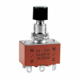 1 pcs : SB63A - SWITCH PUSH DPDT 10A 125V