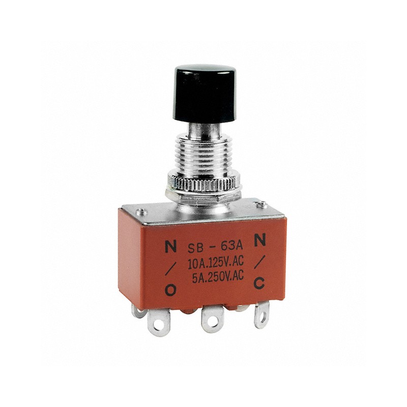 1 pcs : SB63A - SWITCH PUSH DPDT 10A 125V
