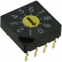 1 pcs : SC-2010 - SWITCH ROTARY DIP BCD 0.1A 5V