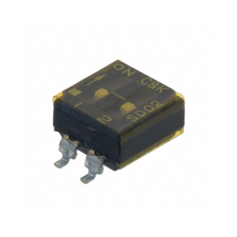 1 pcs : SD02H0SB - SWITCH SLIDE DIP SPST 0.1A 25V