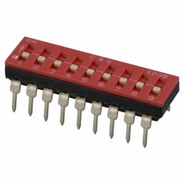 1 pcs : SD09H0B - SWITCH SLIDE DIP SPST 0.1A 25V