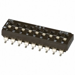 1 pcs : SD09H0SB - SWITCH SLIDE DIP SPST 0.1A 25V