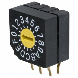 1 pcs : SD-1011 - SWITCH ROTARY DIP HEX 0.1A 5V