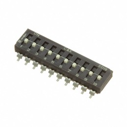 1 pcs : SD10H1SBD - SWITCH SLIDE DIP SPST 0.1A 25V