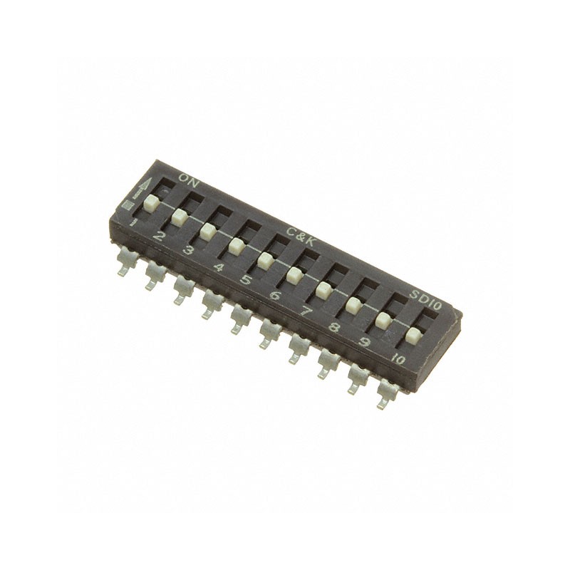 1 pcs : SD10H1SBD - SWITCH SLIDE DIP SPST 0.1A 25V
