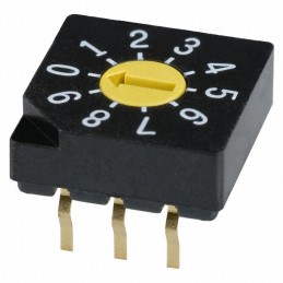 1 pcs : SD-2010 - SWITCH ROTARY DIP BCD 0.1A 5V