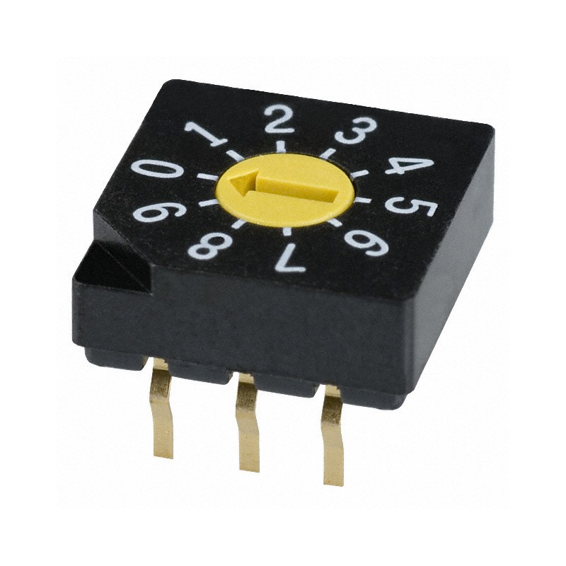 1 pcs : SD-2010 - SWITCH ROTARY DIP BCD 0.1A 5V