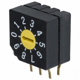 1 pcs : SD-2011 - SWITCH ROTARY DIP BCD 0.1A 5V