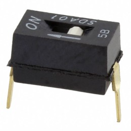 1 pcs : SDA01H0BD - SWITCH SLIDE DIP SPST 0.025A 24V