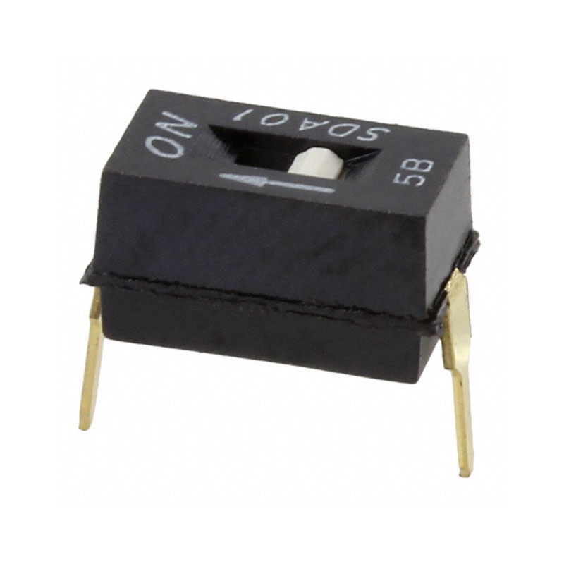 1 pcs : SDA01H0BD - SWITCH SLIDE DIP SPST 0.025A 24V