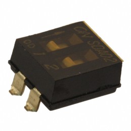 1 pcs : SDA02H0SBR - SWITCH SLIDE DIP SPST 0.025A 24V
