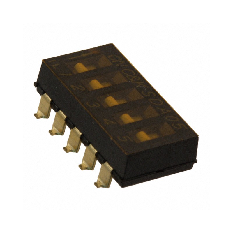 1 pcs : SDA05H0SB - SWITCH SLIDE DIP SPST 0.025A 24V