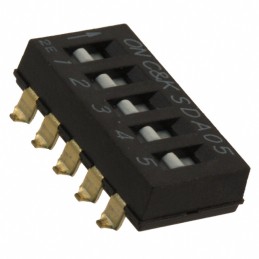 1 pcs : SDA05H0SBD - SWITCH SLIDE DIP SPST 0.025A 24V