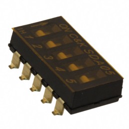 1 pcs : SDA05H0SBR - SWITCH SLIDE DIP SPST 0.025A 24V