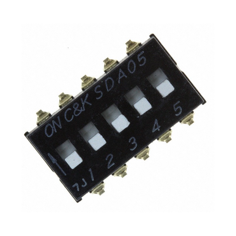 1 pcs : SDA05H1SBD - SWITCH SLIDE DIP SPST 0.025A 24V