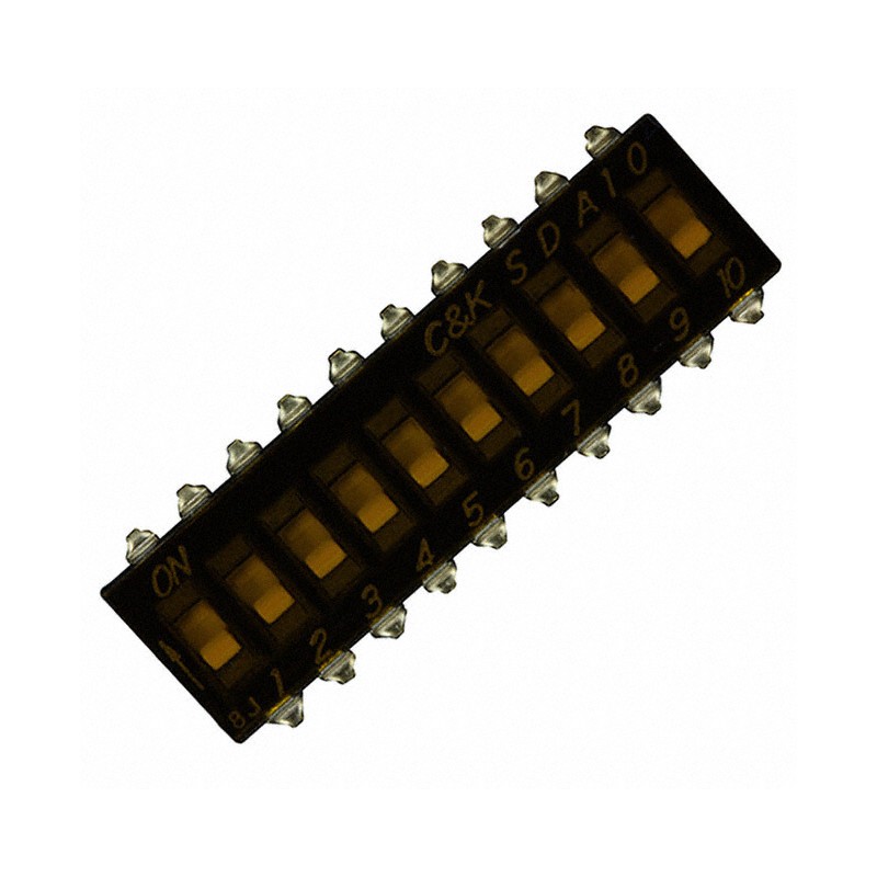 1 pcs : SDA10H0SB - SWITCH SLIDE DIP SPST 0.025A 24V