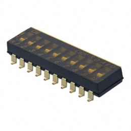 1 pcs : SDA10H0SBR - SWITCH SLIDE DIP SPST 0.025A 24V