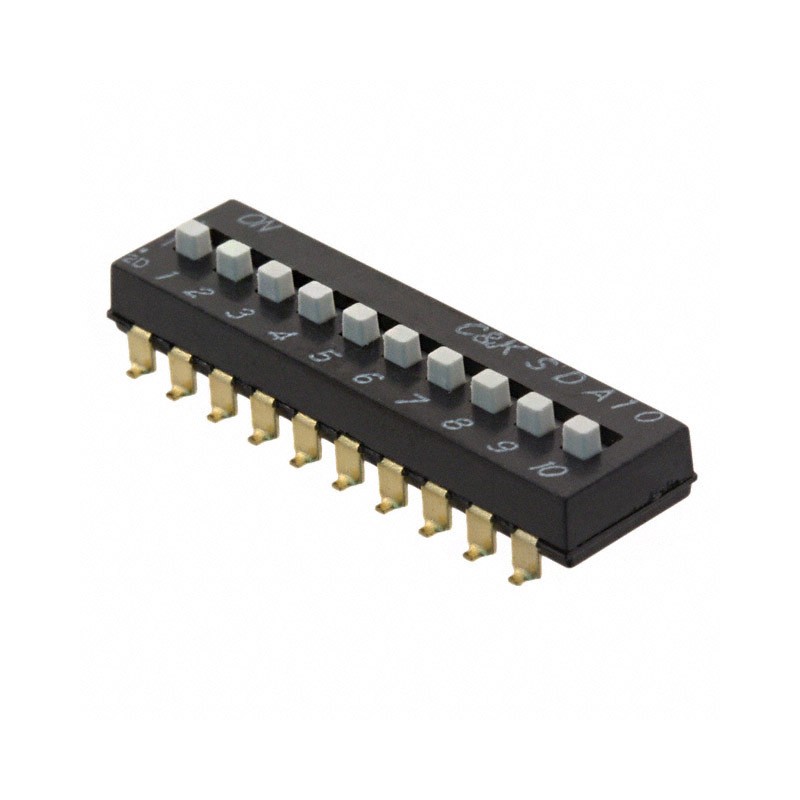 1 pcs : SDA10H1SBD - SWITCH SLIDE DIP SPST 0.025A 24V