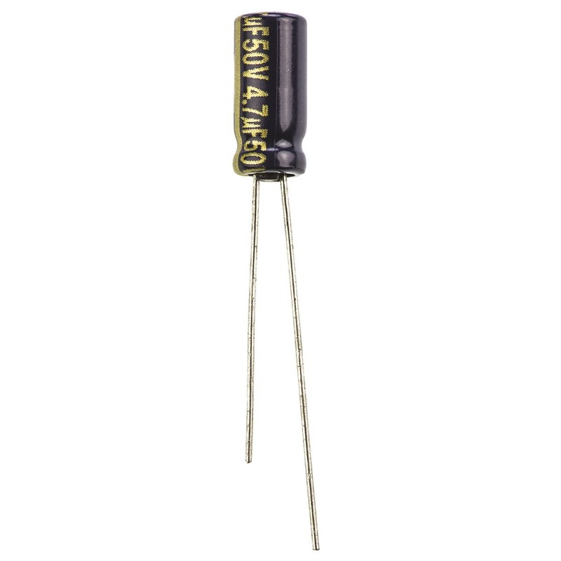 200 pcs - Panasonic 4.7μF Aluminium Electrolytic Capacitor 50V dc, Radial, Through Hole - EEUFC1H4R7