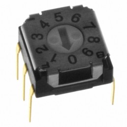 1 pcs : SH-7030MC - SW ROTARY DIP BCD COMP 0.1A 5V
