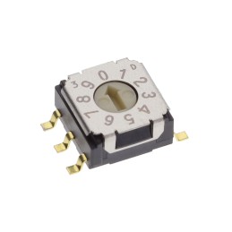 1 pcs : SH-7040TB - SW ROTARY DIP GRAY CODE 0.1A 5V