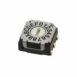 1 pcs : SH-7050TA - SWITCH ROTARY DIP HEX 0.1A 5V