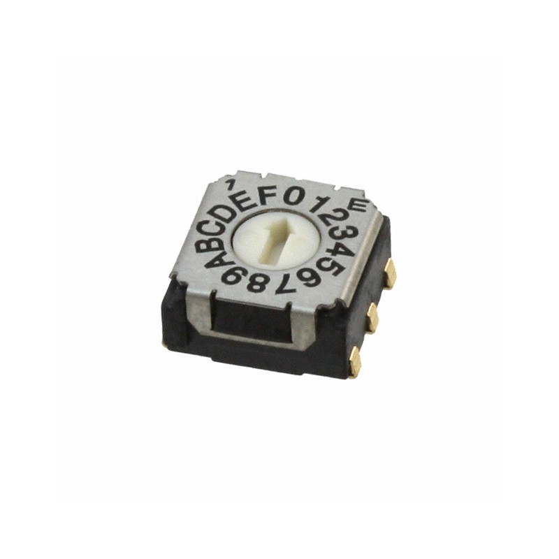 1 pcs : SH-7050TA - SWITCH ROTARY DIP HEX 0.1A 5V