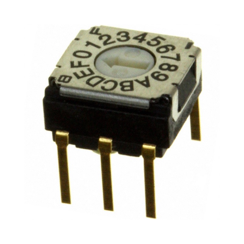 1 pcs : SH-7070MC - SW ROTARY DIP HEX COMP 0.1A 5V