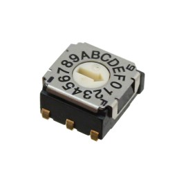 1 pcs : SH-7070TA - SW ROTARY DIP HEX COMP 0.1A 5V