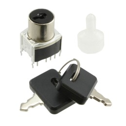 1 pcs : SK14DG13 - SWITCH KEYLK 3POS SP3T 0.4VA 28V
