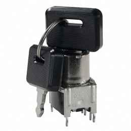 1 pcs : SK14EG13 - SWITCH KEYLK 3POS SP3T 0.4VA 28V