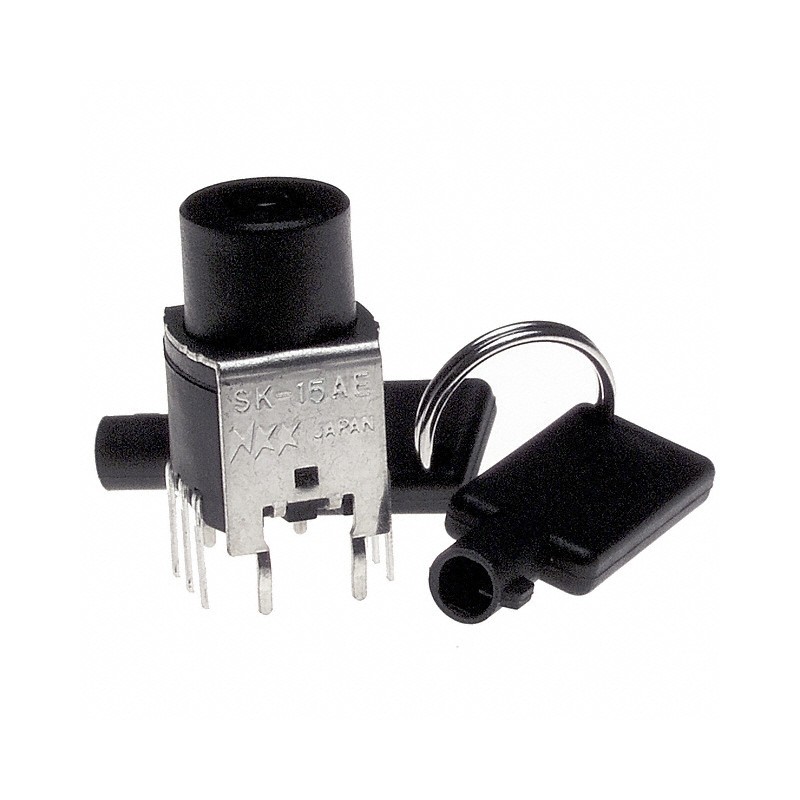 1 pcs : SK15AEG13 - SWITCH KEYLK 5POS SP5T 0.4VA 28V