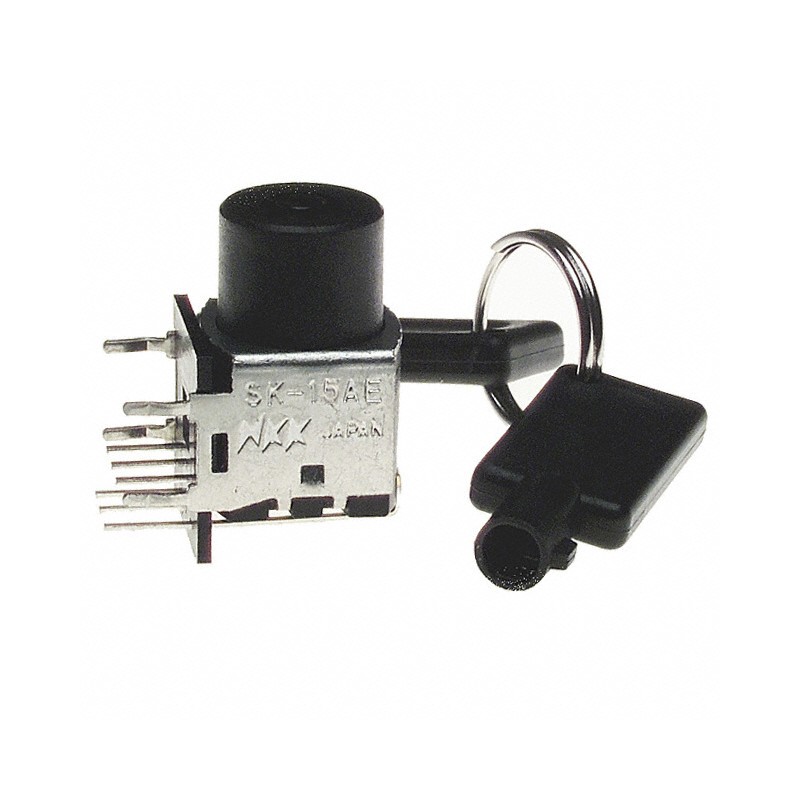 1 pcs : SK15AEG30 - SWITCH KEYLK 5POS SP5T 0.4VA 28V