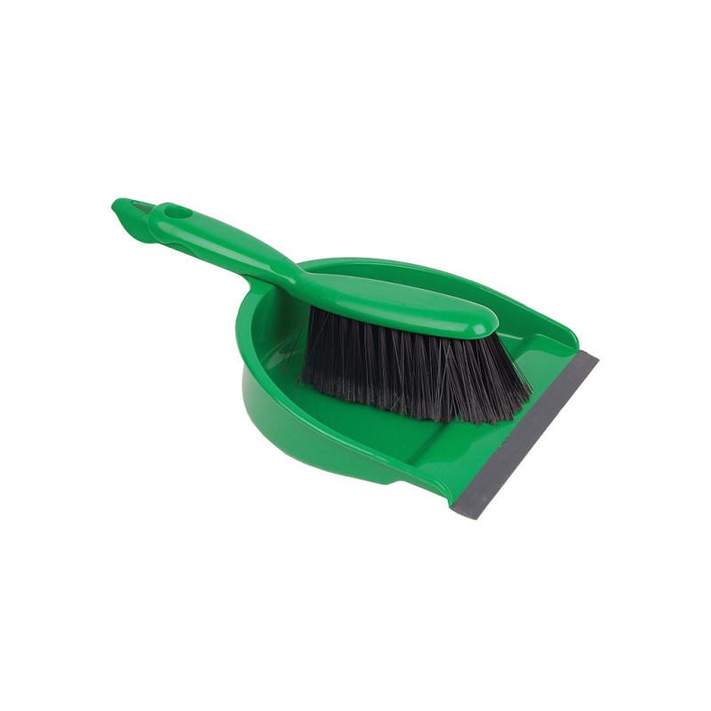 1 pcs - Robert Scott Green Dustpan & Brush for Dust Cleaning with brush included