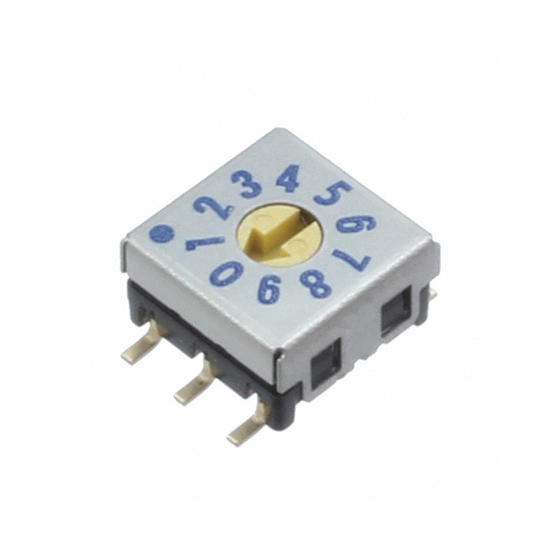 1 pcs : SMR7010C-1E - SWITCH ROTARY DIP BCD 0.03A 15V