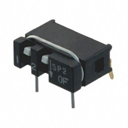 1 pcs : SPA02AB - SWITCH SLIDE DIP SPST 0.01A 20V