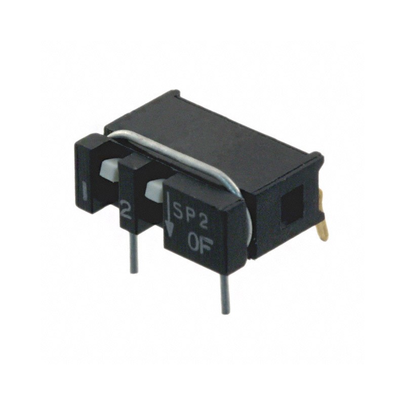 1 pcs : SPA02AB - SWITCH SLIDE DIP SPST 0.01A 20V