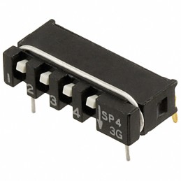 1 pcs : SPA04AB - SWITCH SLIDE DIP SPST 0.01A 20V