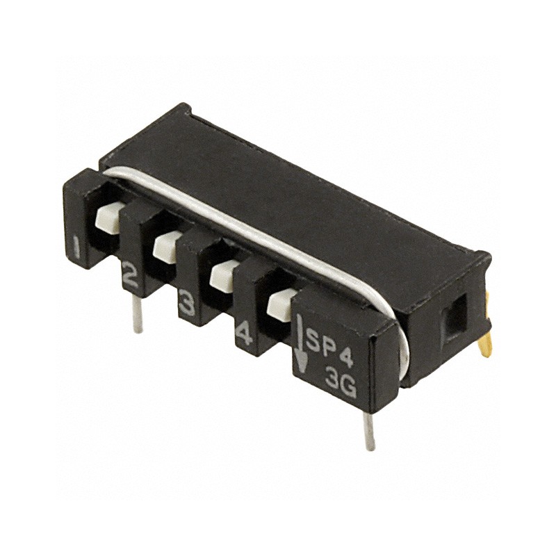 1 pcs : SPA04AB - SWITCH SLIDE DIP SPST 0.01A 20V
