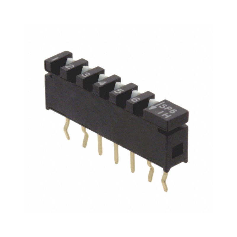 1 pcs : SPA06B - SWITCH SLIDE DIP SPST 0.01A 20V