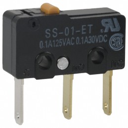 1 pcs : SS-01-ET - SWITCH SNAP ACT SPDT 0.1A 125V