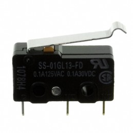1 pcs : SS-01GL13-FD - SWITCH SNAP ACT SPDT 0.1A 125V
