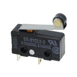 1 pcs : SS-01GL2-3 - SWITCH SNP ACT SPST-NO 0.1A 125V
