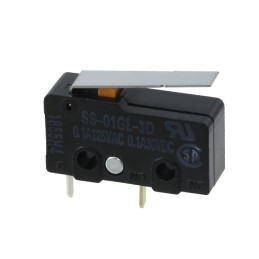 1 pcs : SS-01GL-3D - SWITCH SNP ACT SPST-NO 0.1A 125V