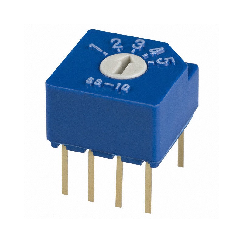 1 pcs : SS-10-15SPE - SWITCH ROTARY DIP SP5T 0.1A 5V