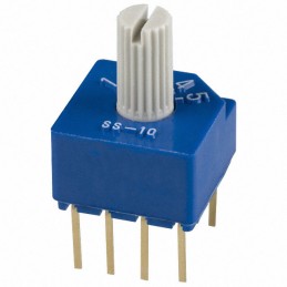 1 pcs : SS-10-15SP-LE - SWITCH ROTARY DIP SP5T 0.1A 5V